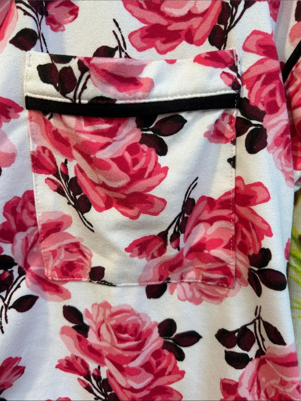 kate spade Pink Floral Roses Short-Sleeve Pajama Set Small